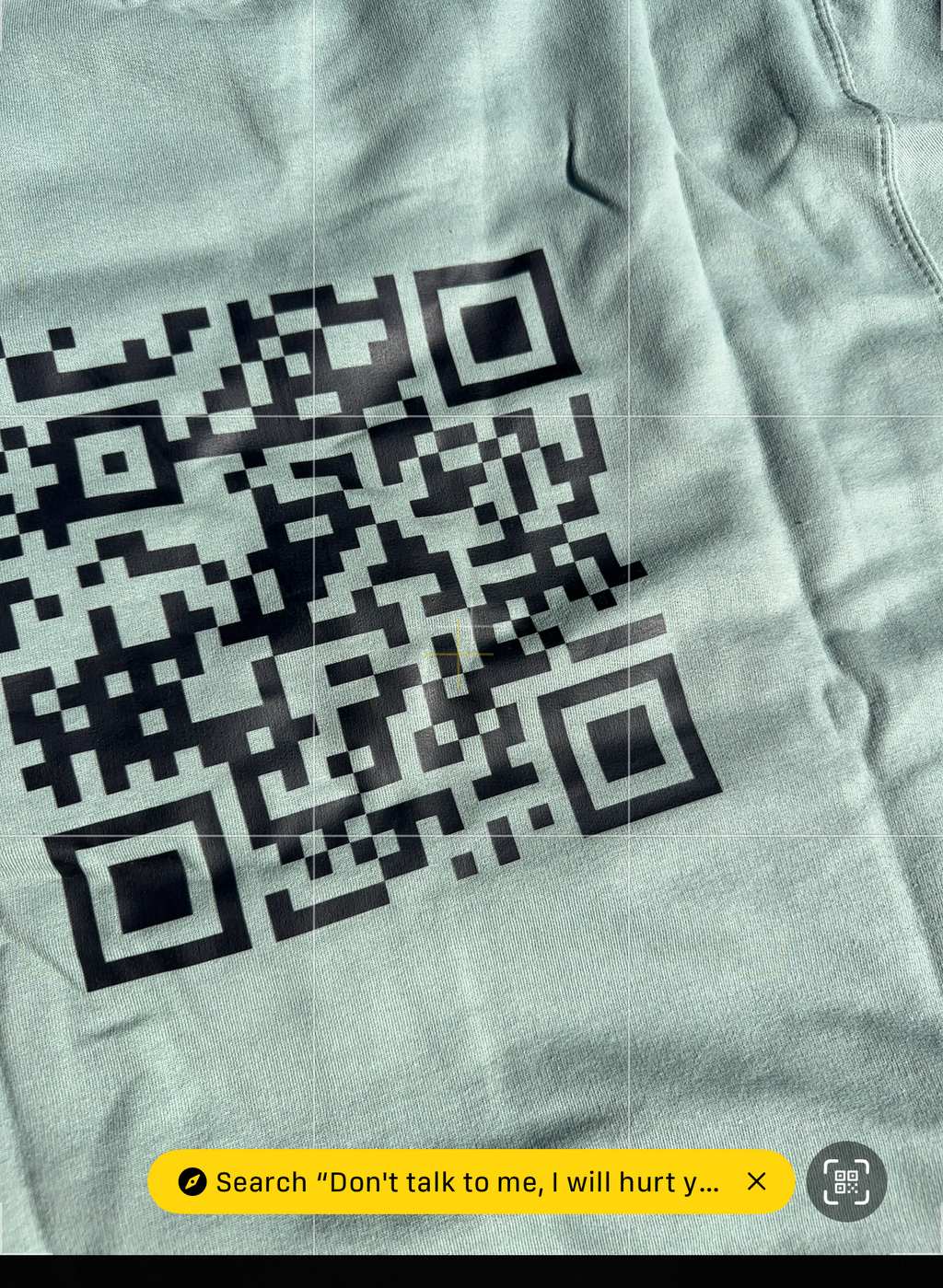 DON'T TALK TO ME QR CODE- COSY MEDIUM-WEIGHT SWEATSHIRT