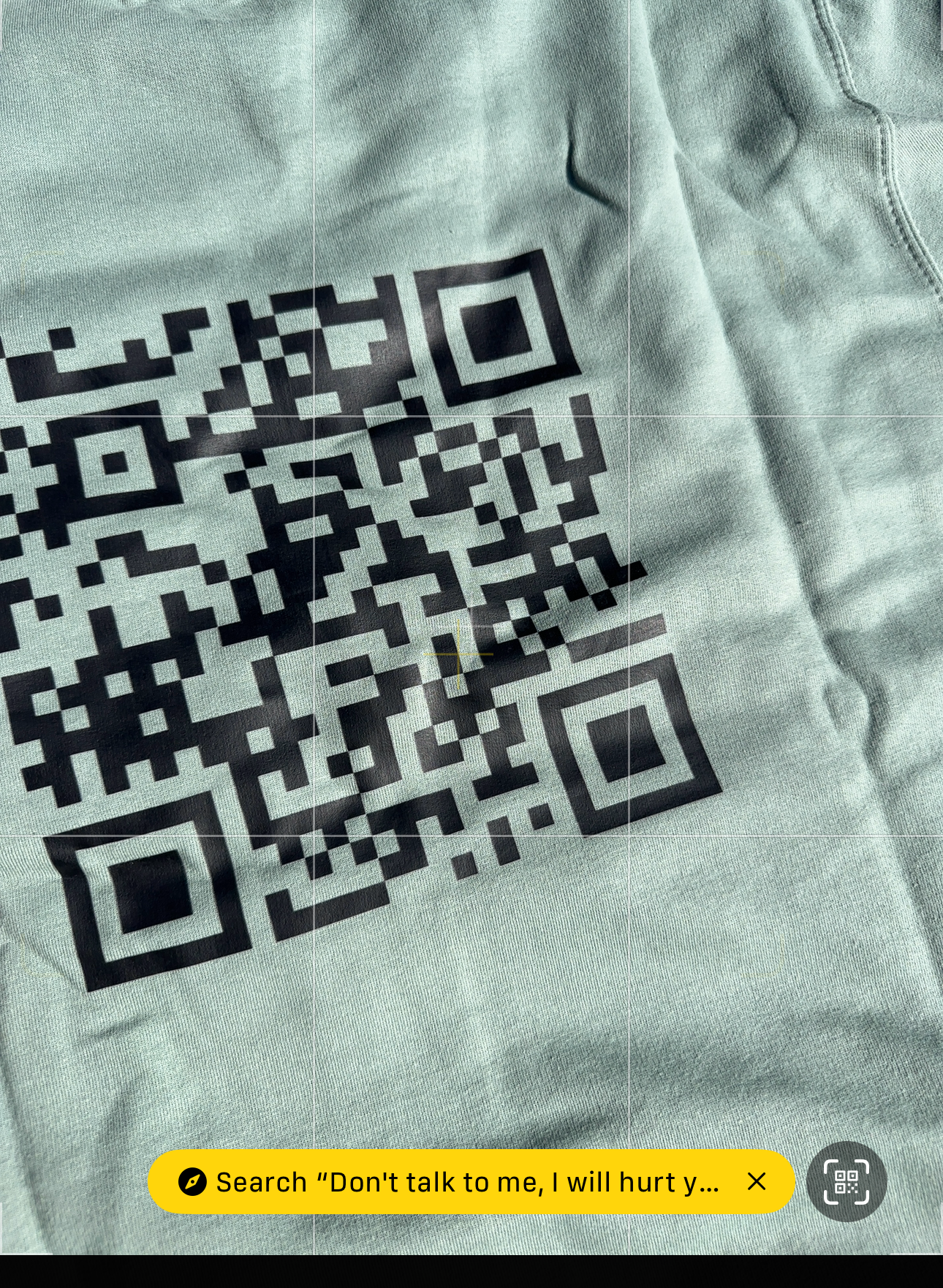 DON'T TALK TO ME QR CODE- COSY MEDIUM-WEIGHT SWEATSHIRT
