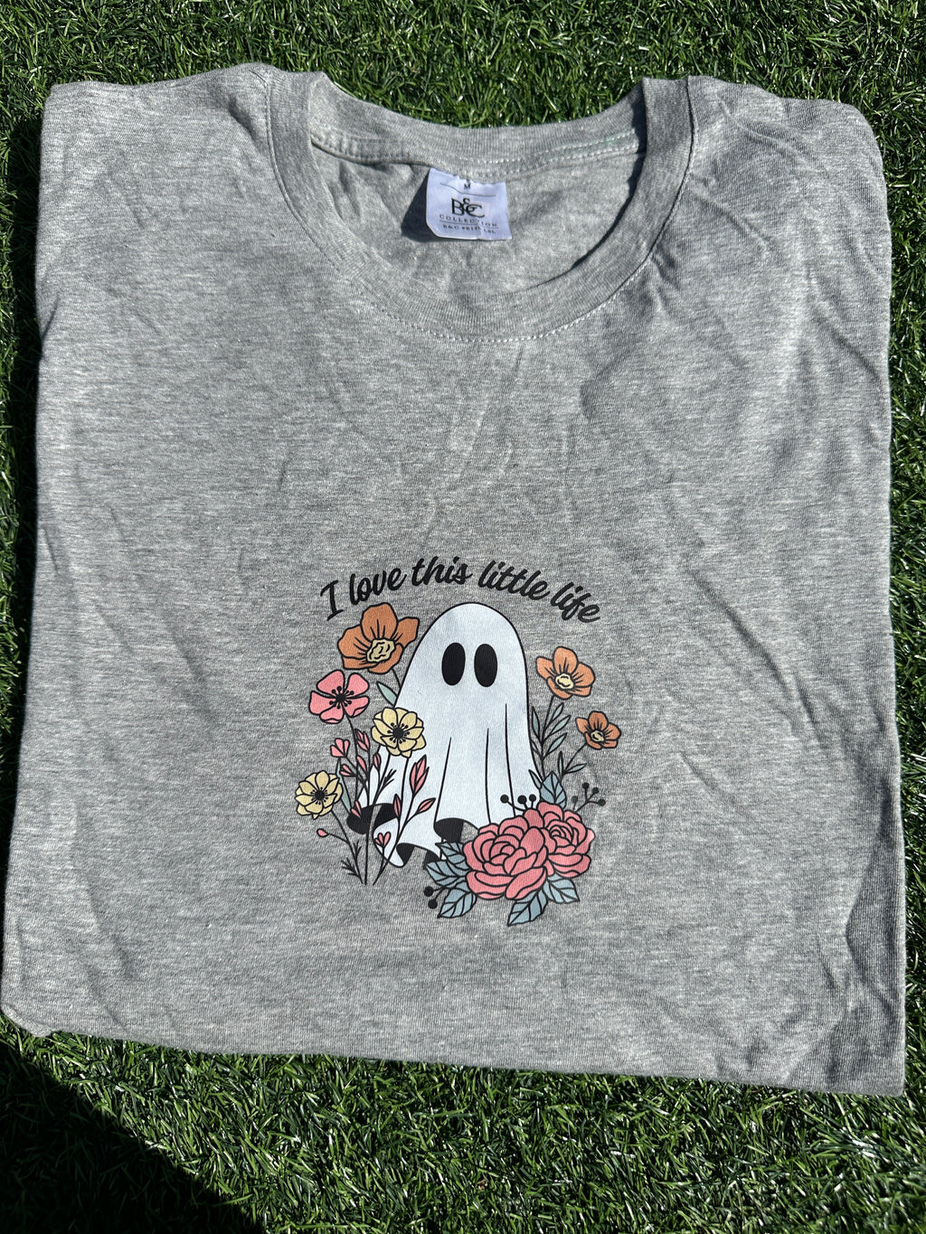 LIL LIFE - LONG SLEEVE GREY TSHIRT