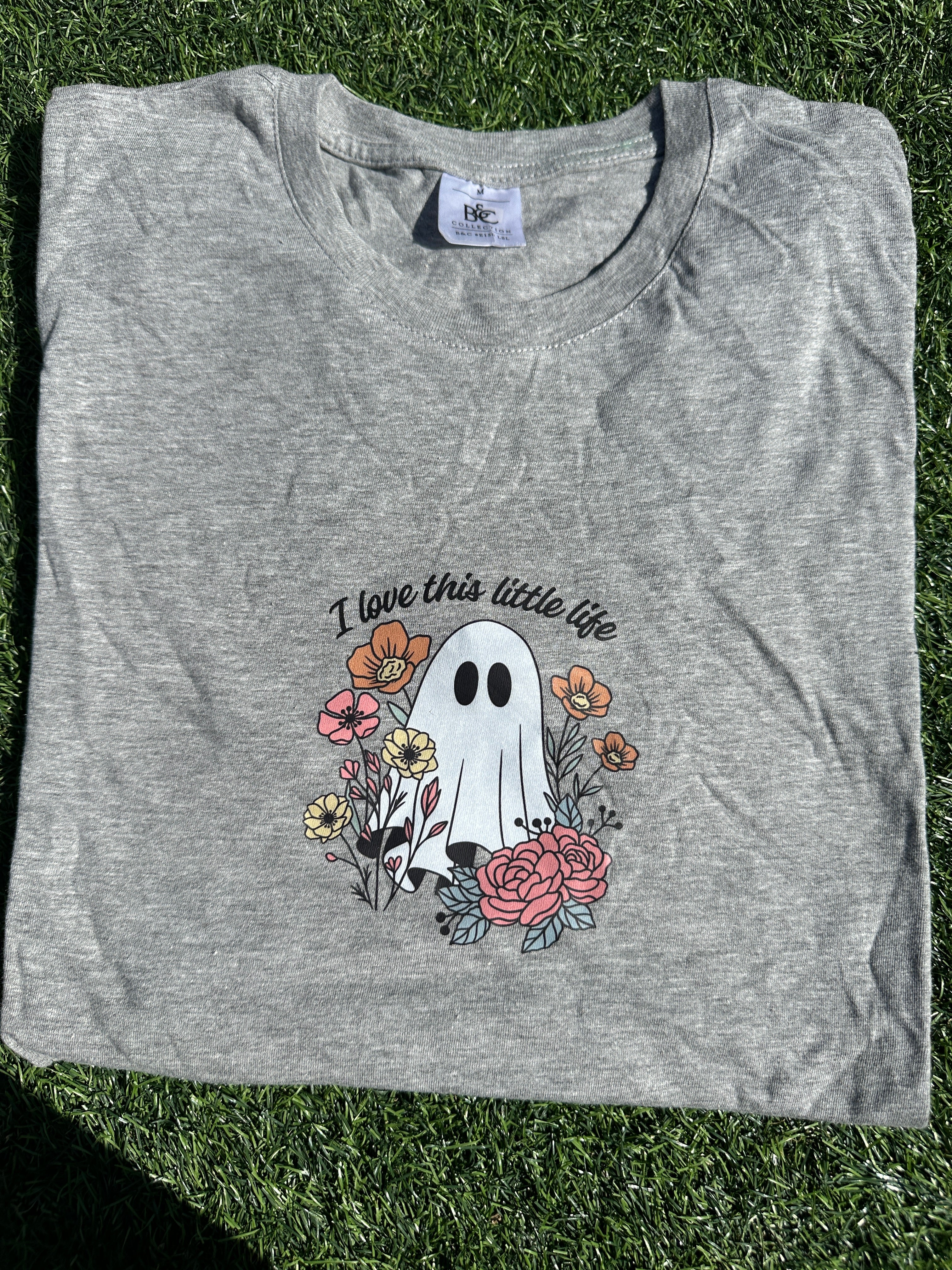 LIL LIFE - LONG SLEEVE GREY TSHIRT