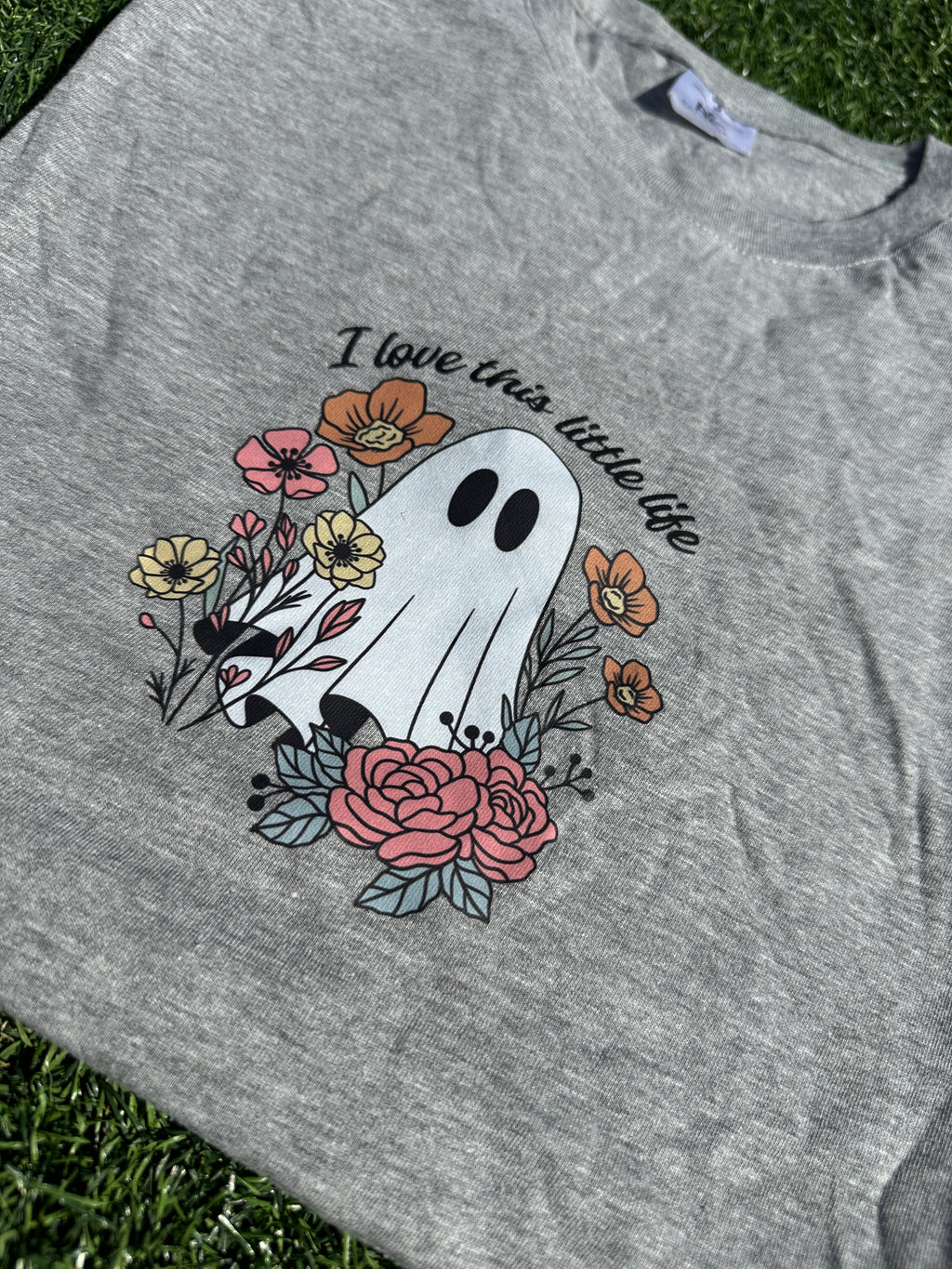 LIL LIFE - LONG SLEEVE GREY TSHIRT