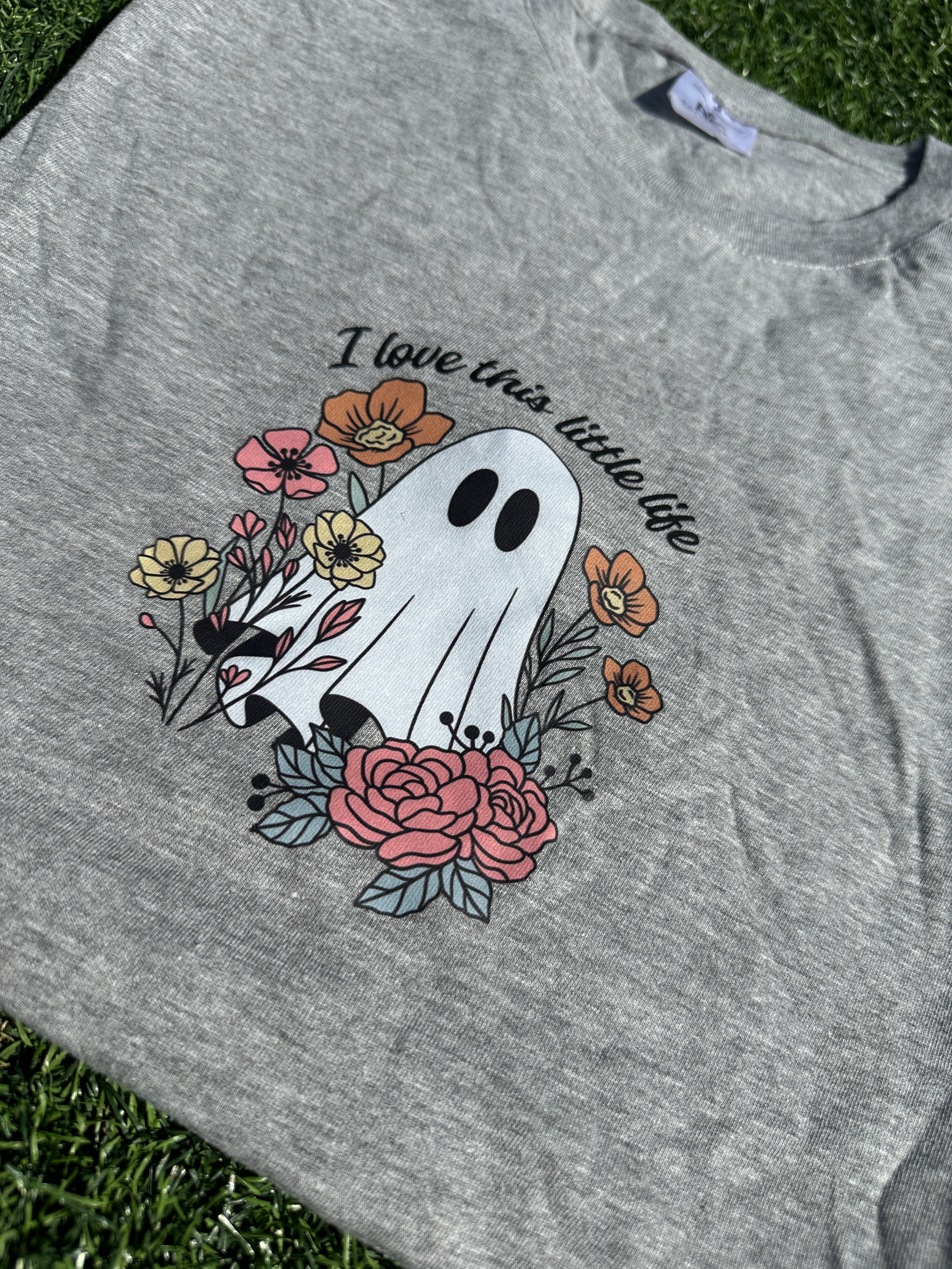 LIL LIFE - LONG SLEEVE GREY TSHIRT