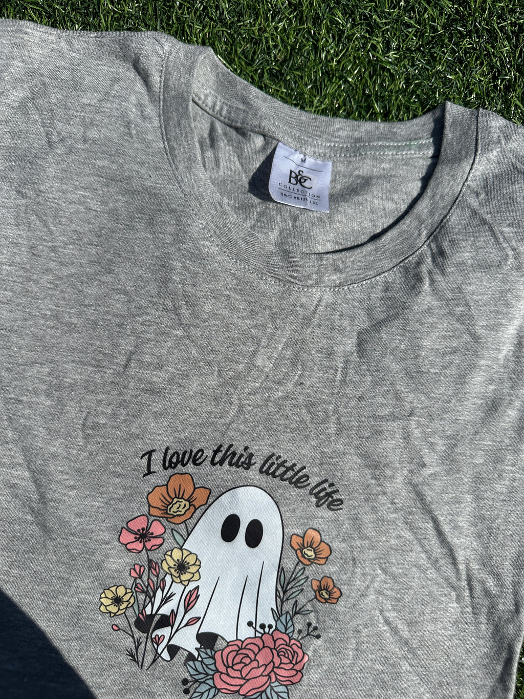 LIL LIFE - LONG SLEEVE GREY TSHIRT