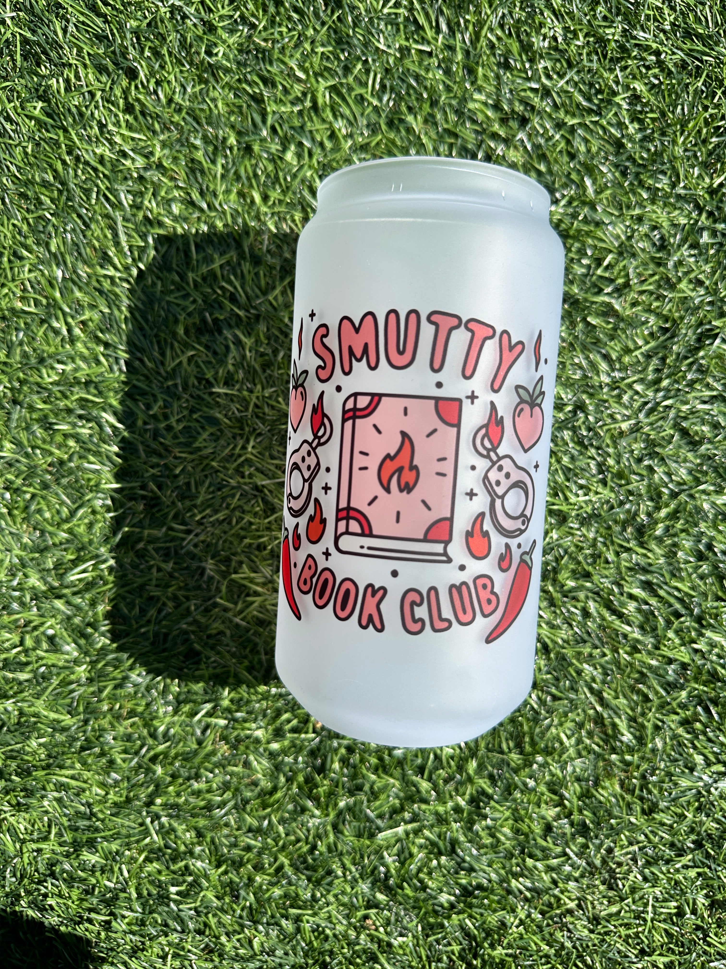 SMUTTY - 16OZ ICED COFFEE GLASS CAN(FEW SCRATCHES)
