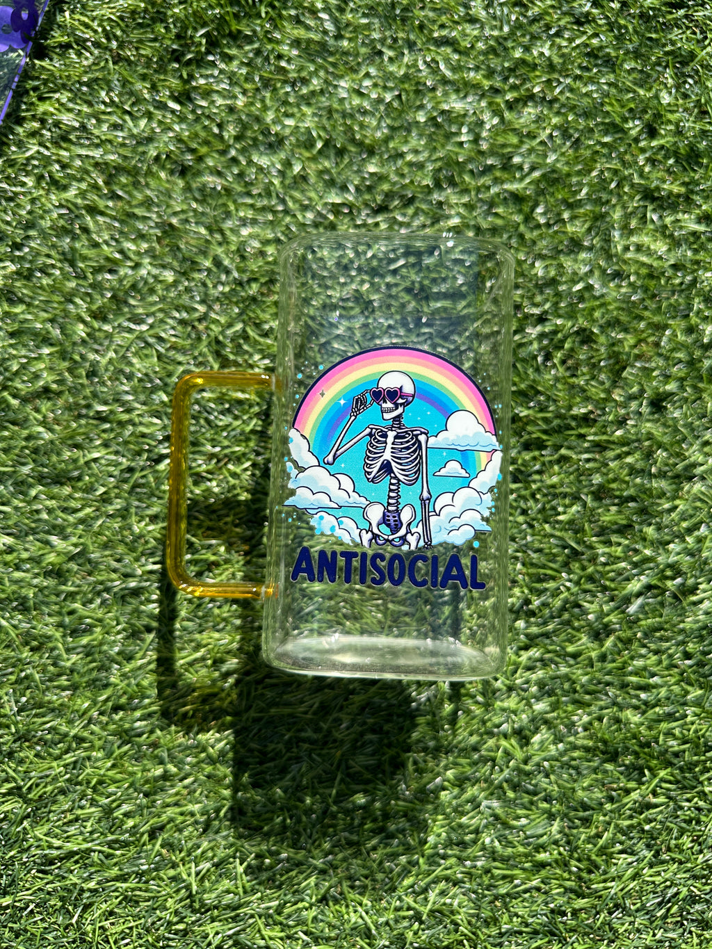 ANTI-SOCIAL - 17OZ ICED COFFEE GLASS CAN