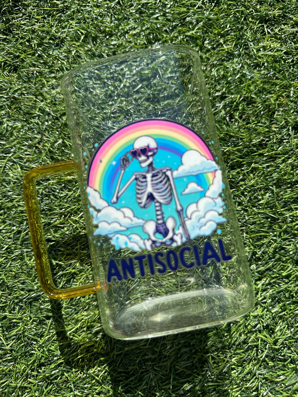 ANTI-SOCIAL - 17OZ ICED COFFEE GLASS CAN
