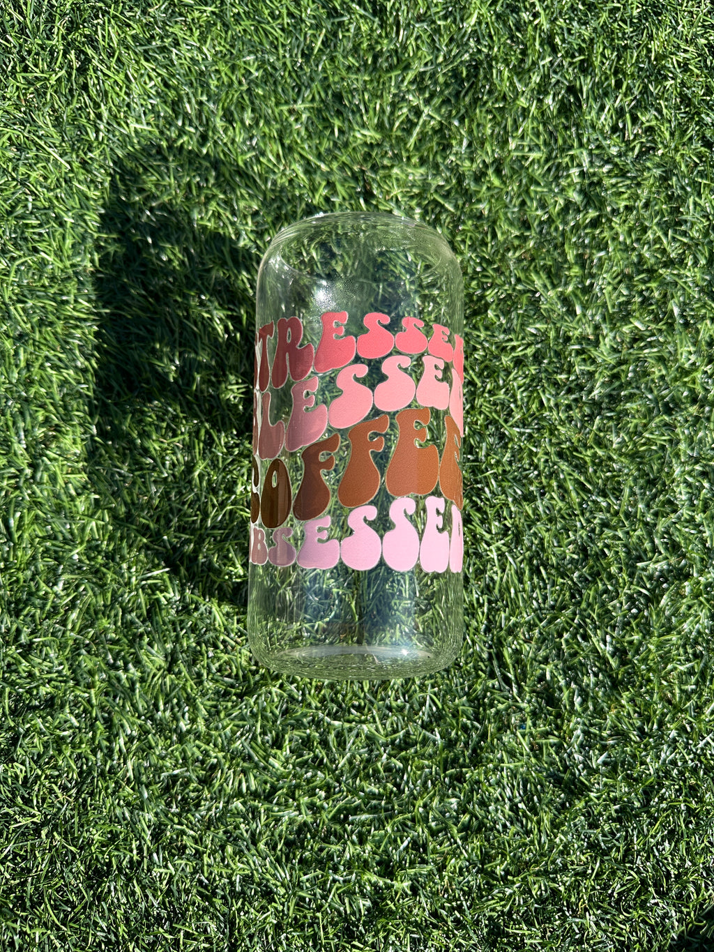 COFFEE OBSESSED - 16OZ ICED COFFEE GLASS CAN