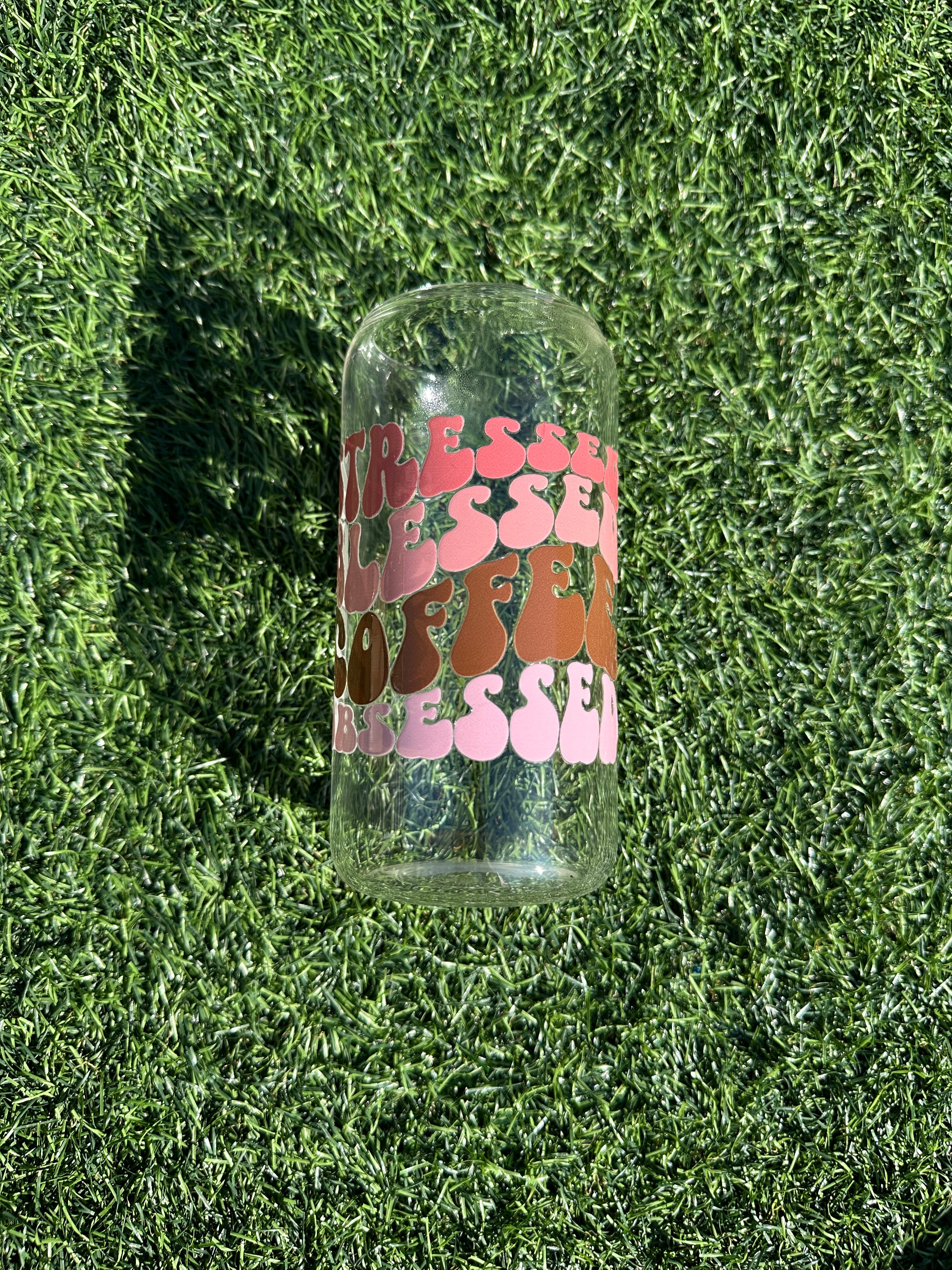 COFFEE OBSESSED - 16OZ ICED COFFEE GLASS CAN