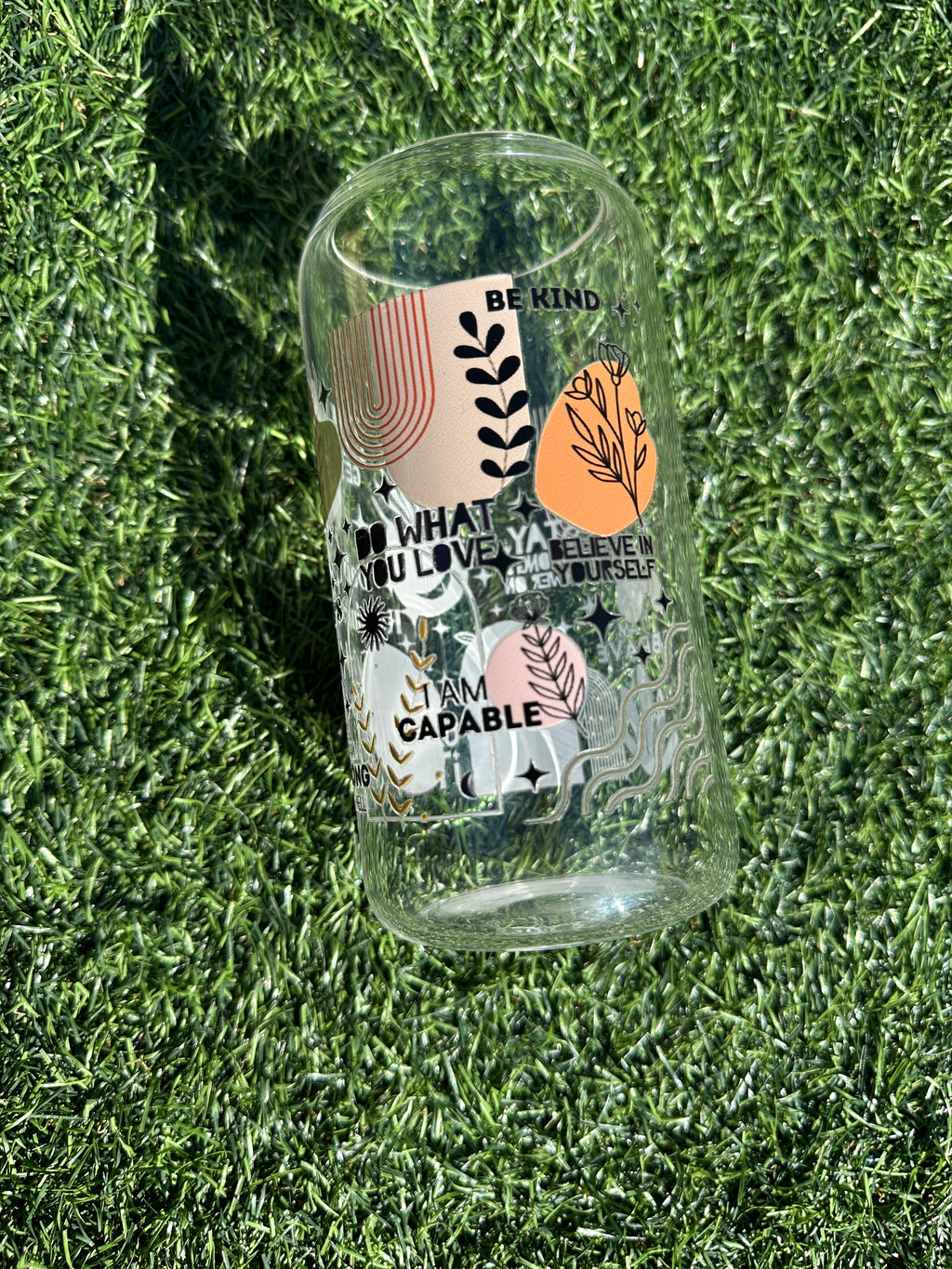 DAILY REMINDERS - 16OZ ICED COFFEE GLASS CAN