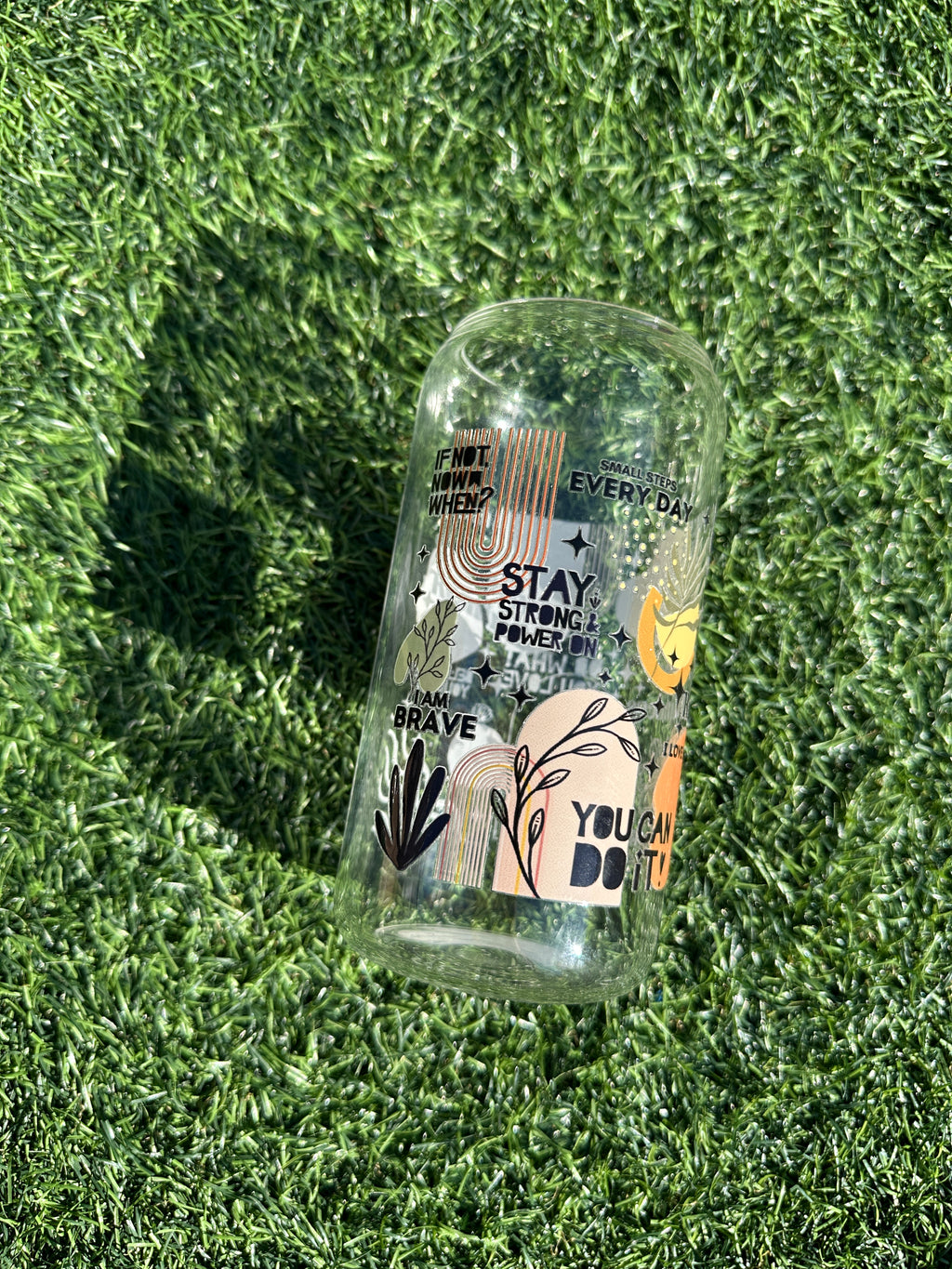 DAILY REMINDERS - 16OZ ICED COFFEE GLASS CAN