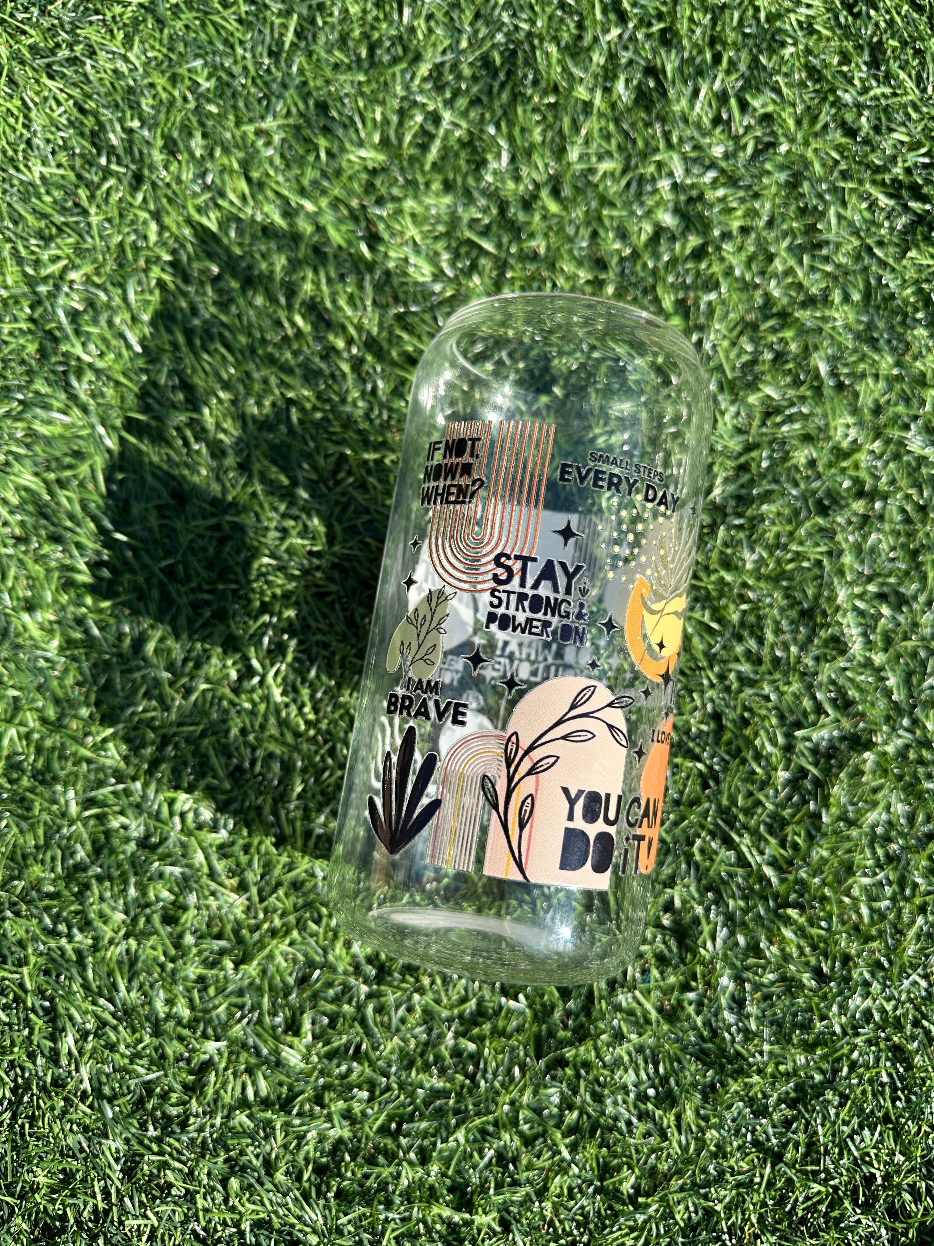 DAILY REMINDERS - 16OZ ICED COFFEE GLASS CAN