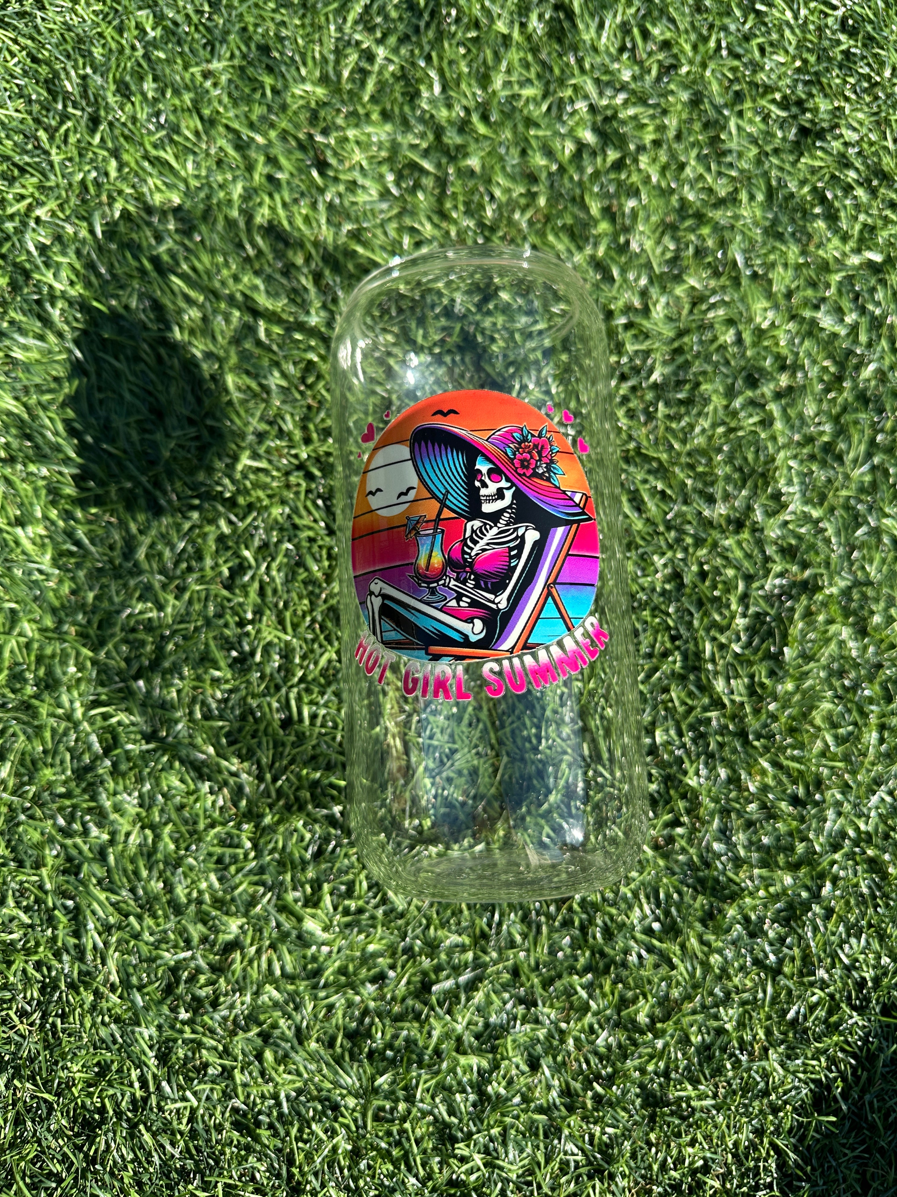 HOT GIRL SUMMER - 16OZ ICED COFFEE GLASS CAN