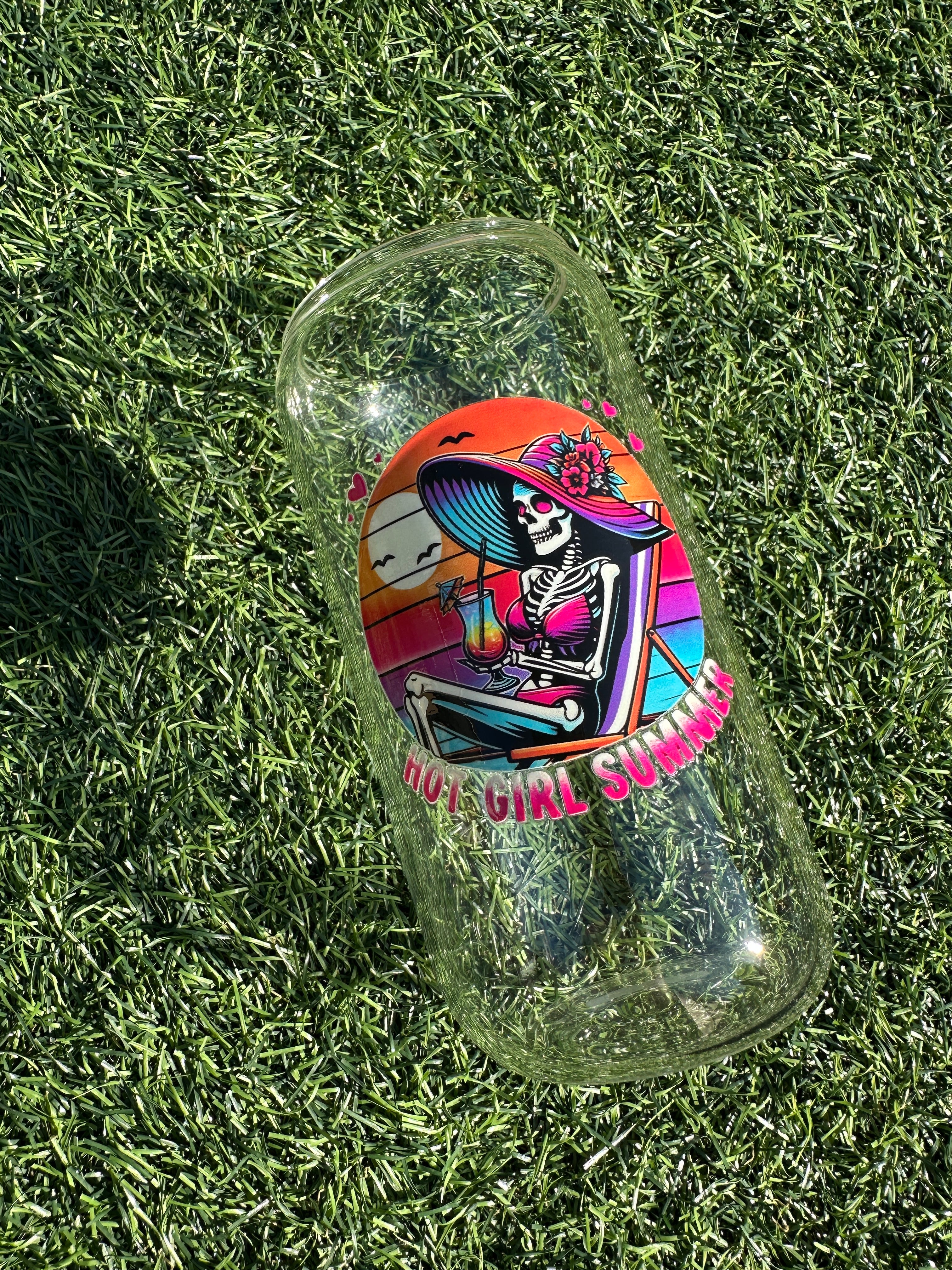 HOT GIRL SUMMER - 16OZ ICED COFFEE GLASS CAN