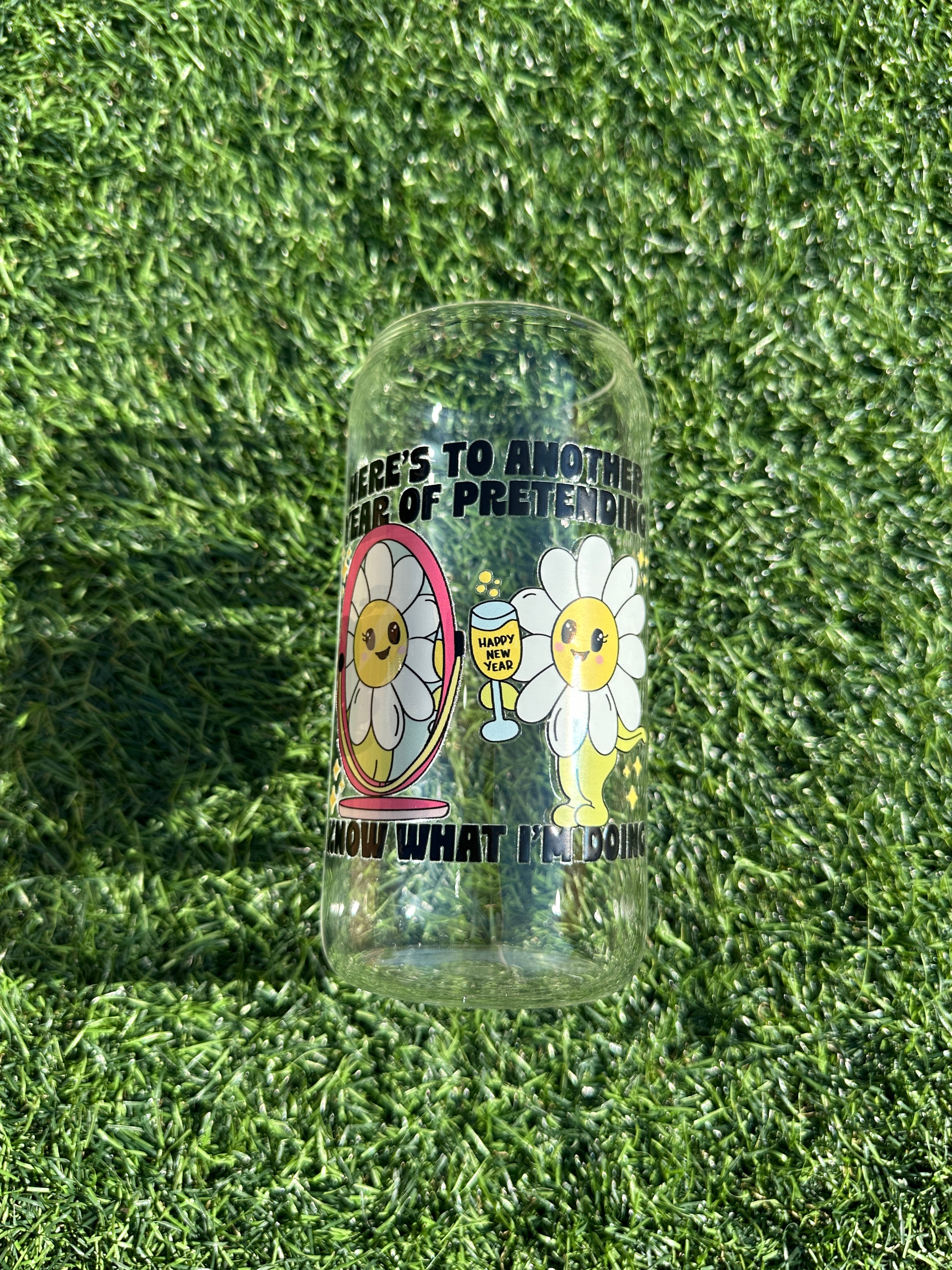 NEW YEAR - 16OZ ICED COFFEE GLASS CAN