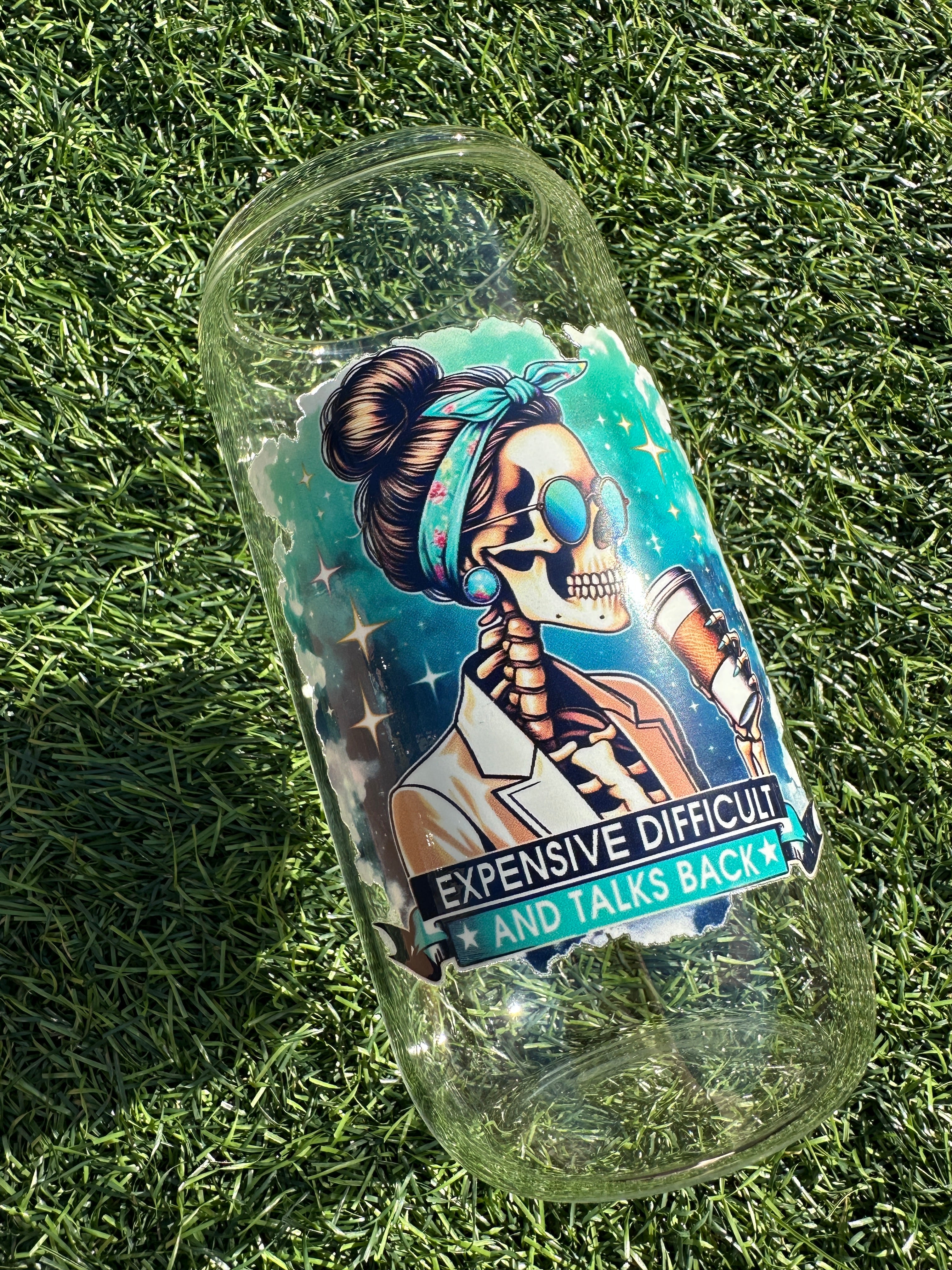EXPENSIVE - 16OZ ICED COFFEE GLASS CAN