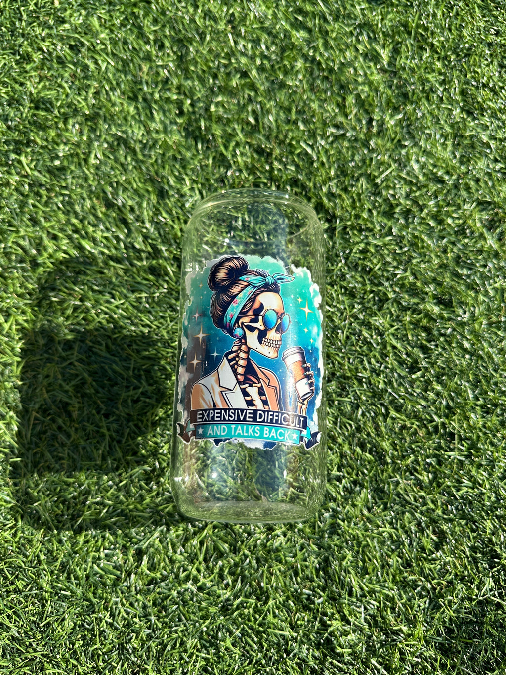 EXPENSIVE - 16OZ ICED COFFEE GLASS CAN