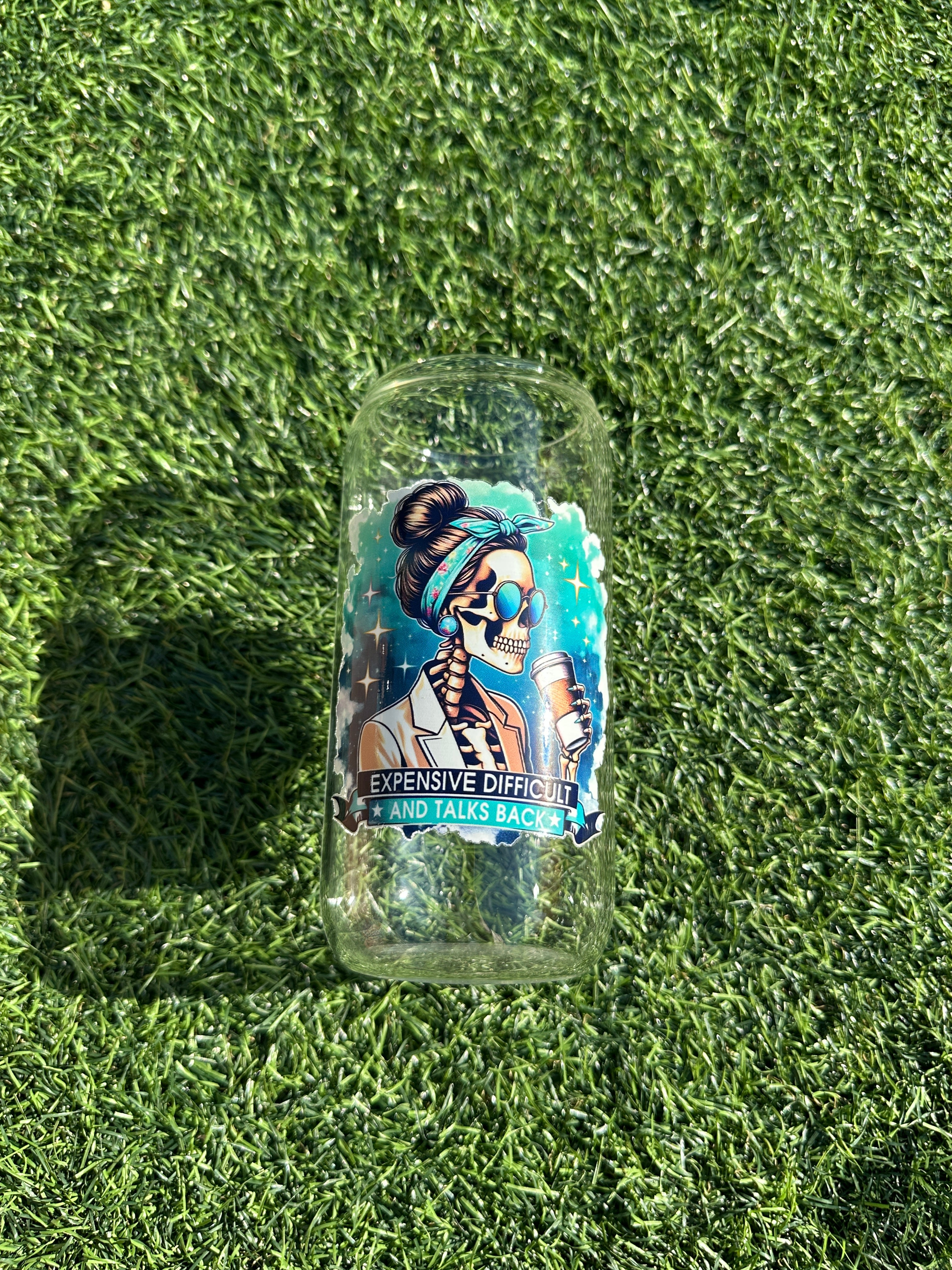 EXPENSIVE - 16OZ ICED COFFEE GLASS CAN