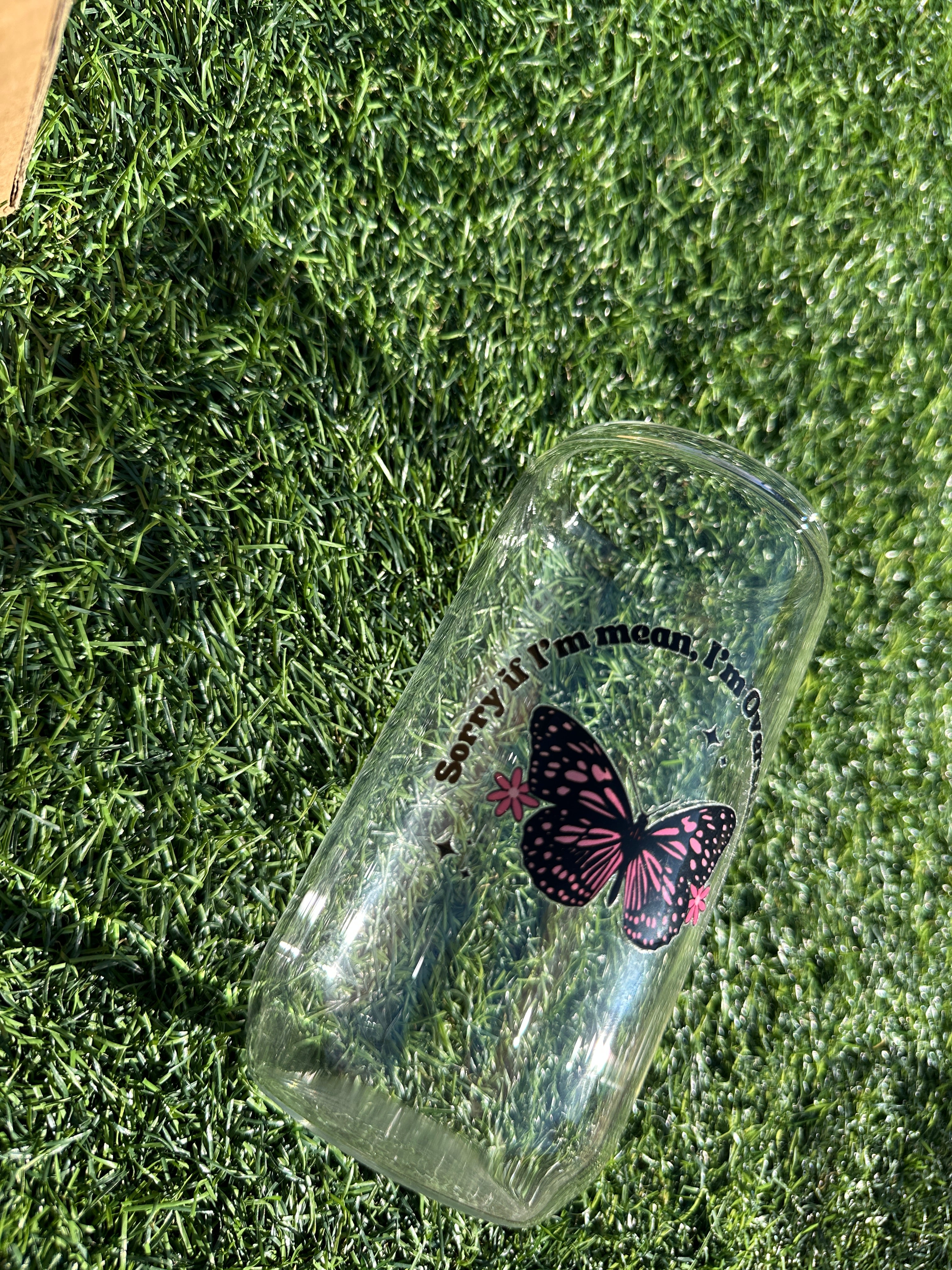 OVERSTIMULATED - 16OZ ICED COFFEE GLASS CAN