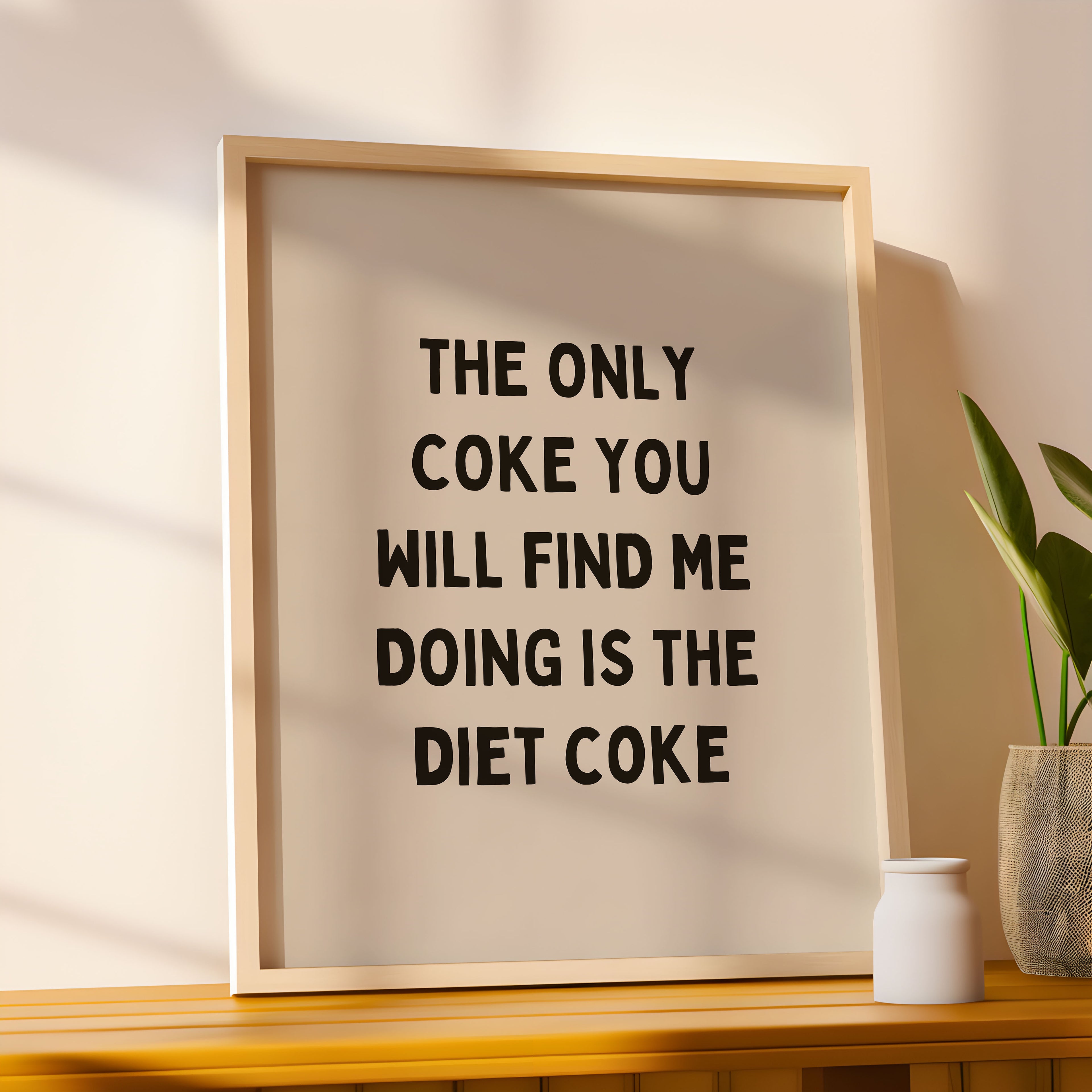 DIET COKE - WALL ART PRINT - A4
