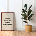 DON'T SWEAR - WALL ART PRINT - A4