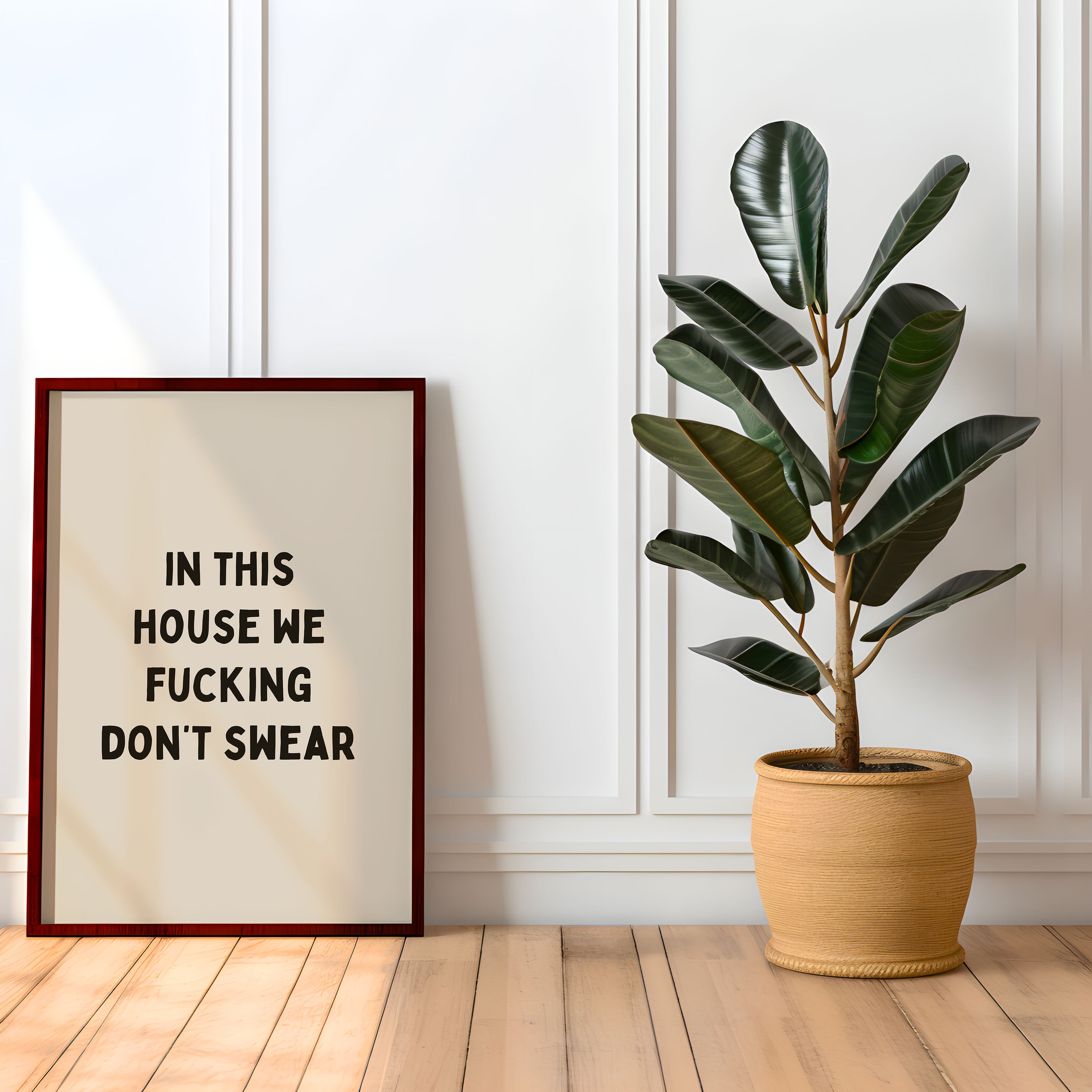 DON'T SWEAR - WALL ART PRINT - A4